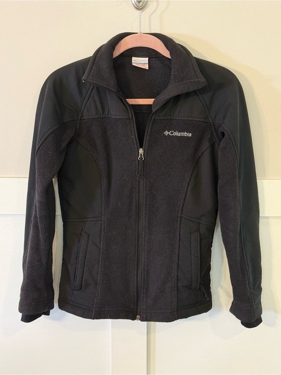 Columbia Jackets & Blazers - Columbia Black Fleece Jacket XS Full Zip Lightweight Outdoor Coat